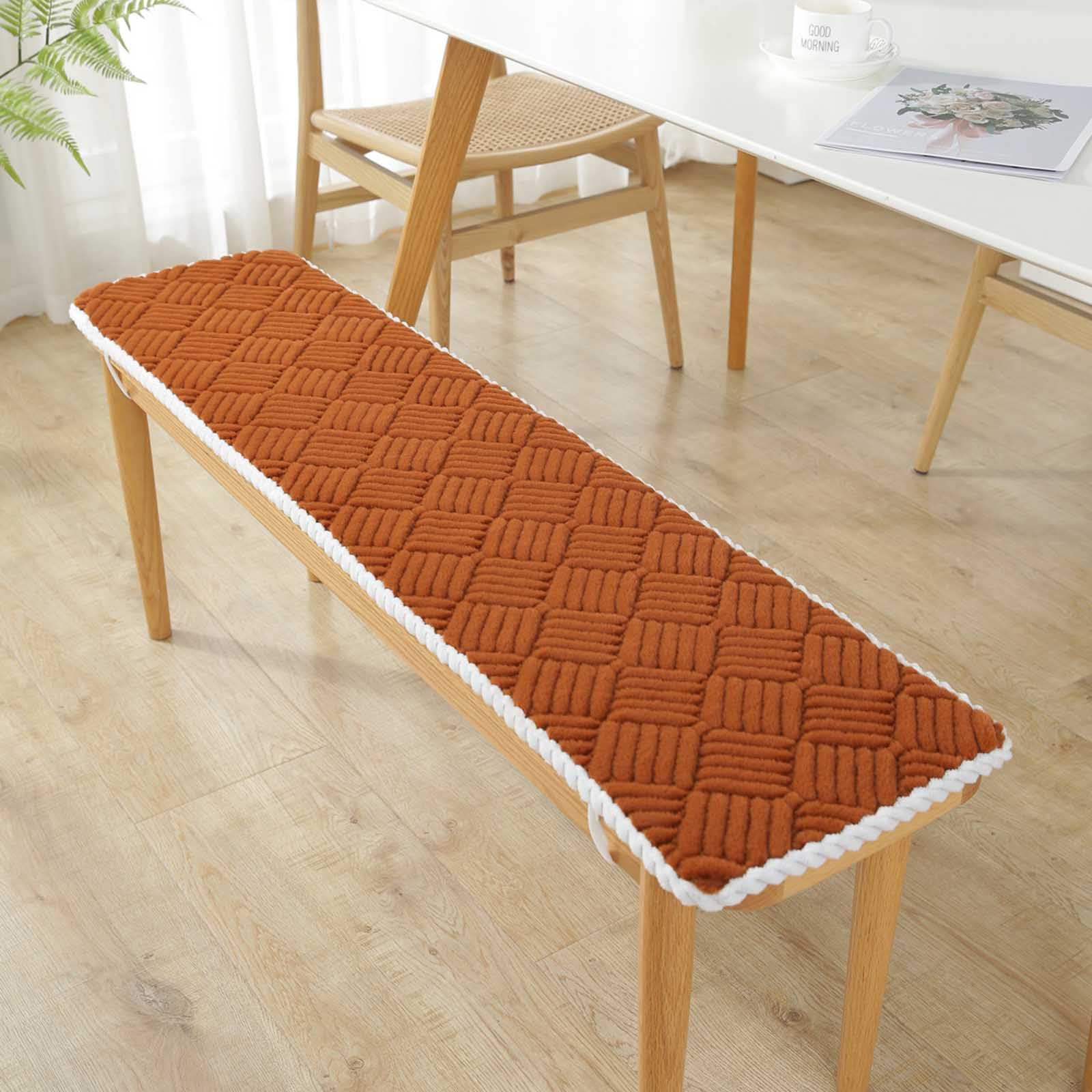Cojines Banco Cocina 120x40cm Cojines para Bancos de Madera Colchoneta Banco Jardín Cojín Banco Tavolo interno & Slish Cush per Home & Gar Seating