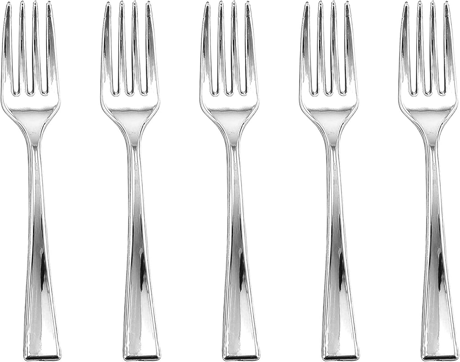 Plastic Silver Forks 960 Pcs Disposable Appetizer Forks