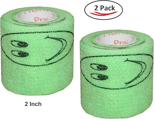 Miniatura 427 de Cinta adhesiva para veterinarios (negro) (paquete de 2) (4 pulgadas x 15 pies), autoadhesiva, adherente, cohesiva, flexible, autoadhesiva, rollo