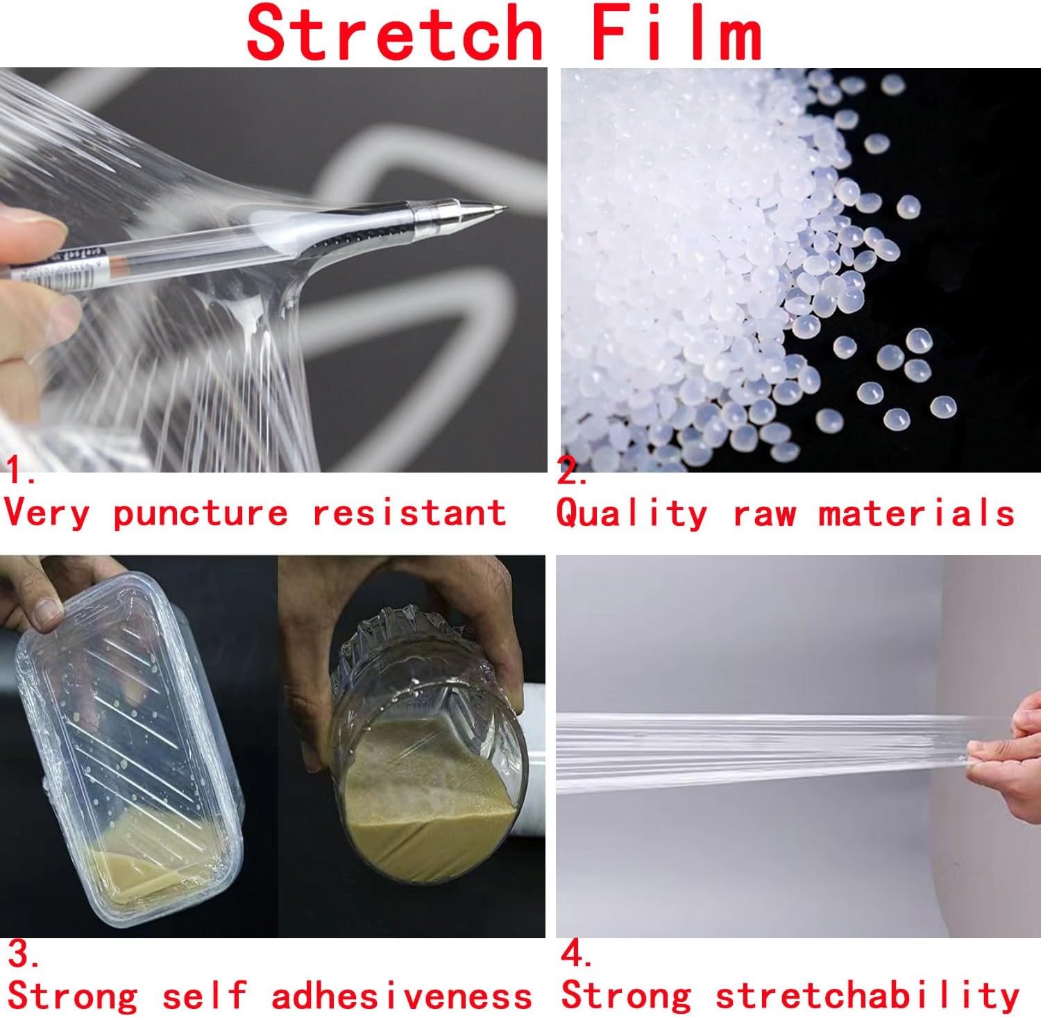 1.57 * 1312ft Heavy Duty Stretch Wrap, Stretch Film for Bottles Jars Seals Cans, Bottle Sealer Mini Shrink Wrap Roll, for Garden Grafting Plant Tape Packing Supplies
