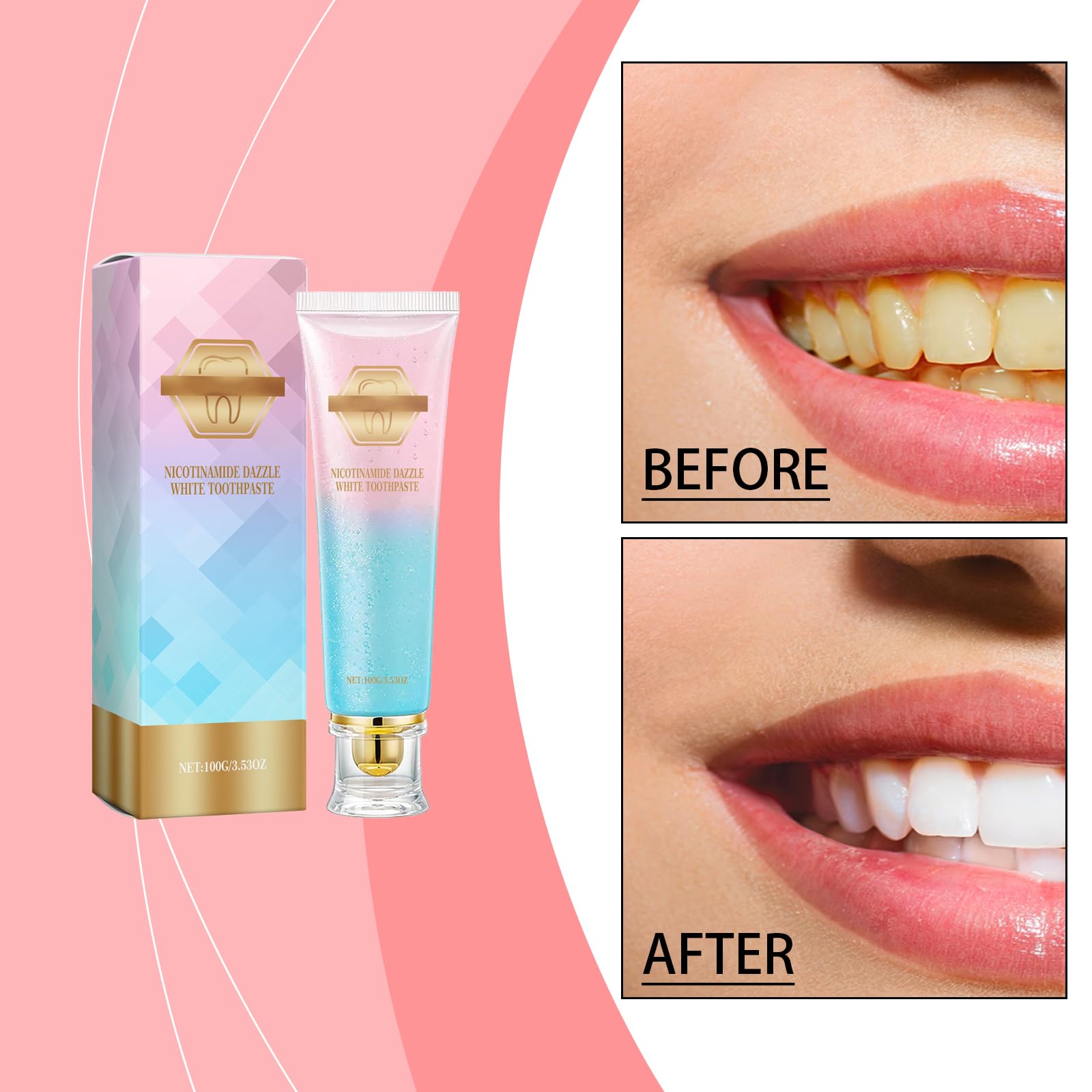Vous Dentifricio, Dentifricio Complete Care, Dentifricio sbiancante naturale dei denti, freschezza a lunga durata, smacchiatore dentifricio naturale delicato per denti sensibili (6 pezzi)