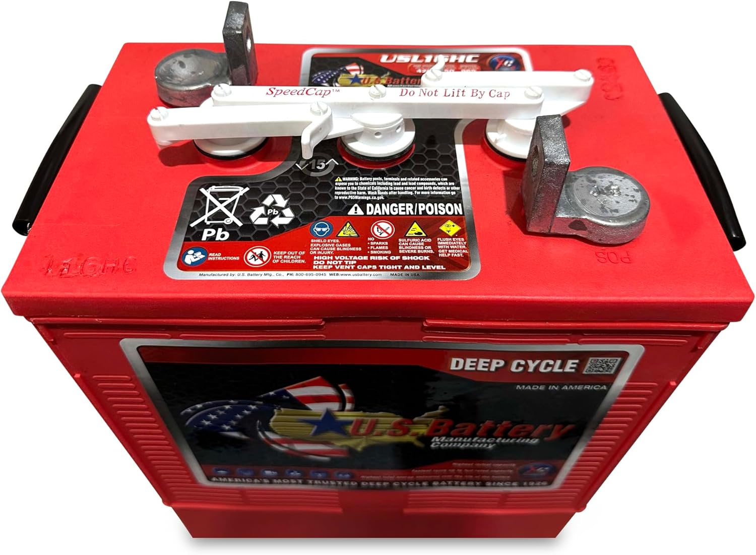 8pc US BATTERY USL16HC-XC2 Group Size 903 6V 420A Deep Cycle Flooded Lead Acid Battery
