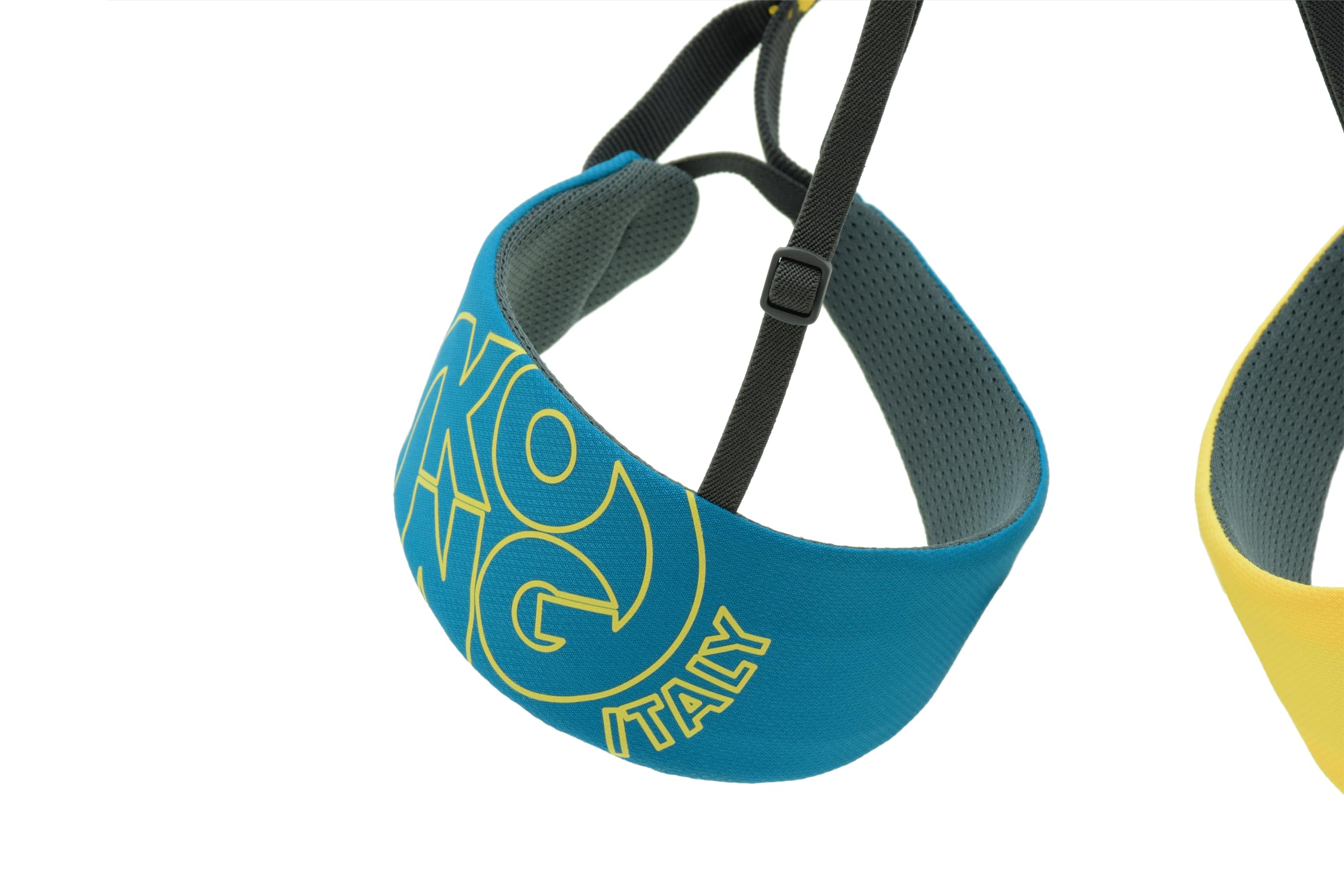 Kong. Lario 1. Imbracatura Arrampicata Sportiva per Alpinismo. Imbrago Leggero con Cosciali Fissi. Cintura Ergonomica e Regolabile. CE EN12277 Imbrago Unisex. Colore Petrolio. Adulto