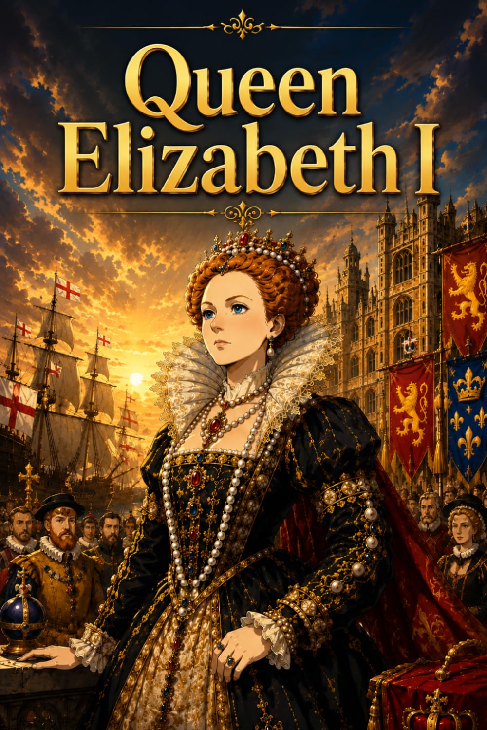 Queen Elizabeth I: Tudor England Leadership Learning Story Biography (Icons of History Manga)