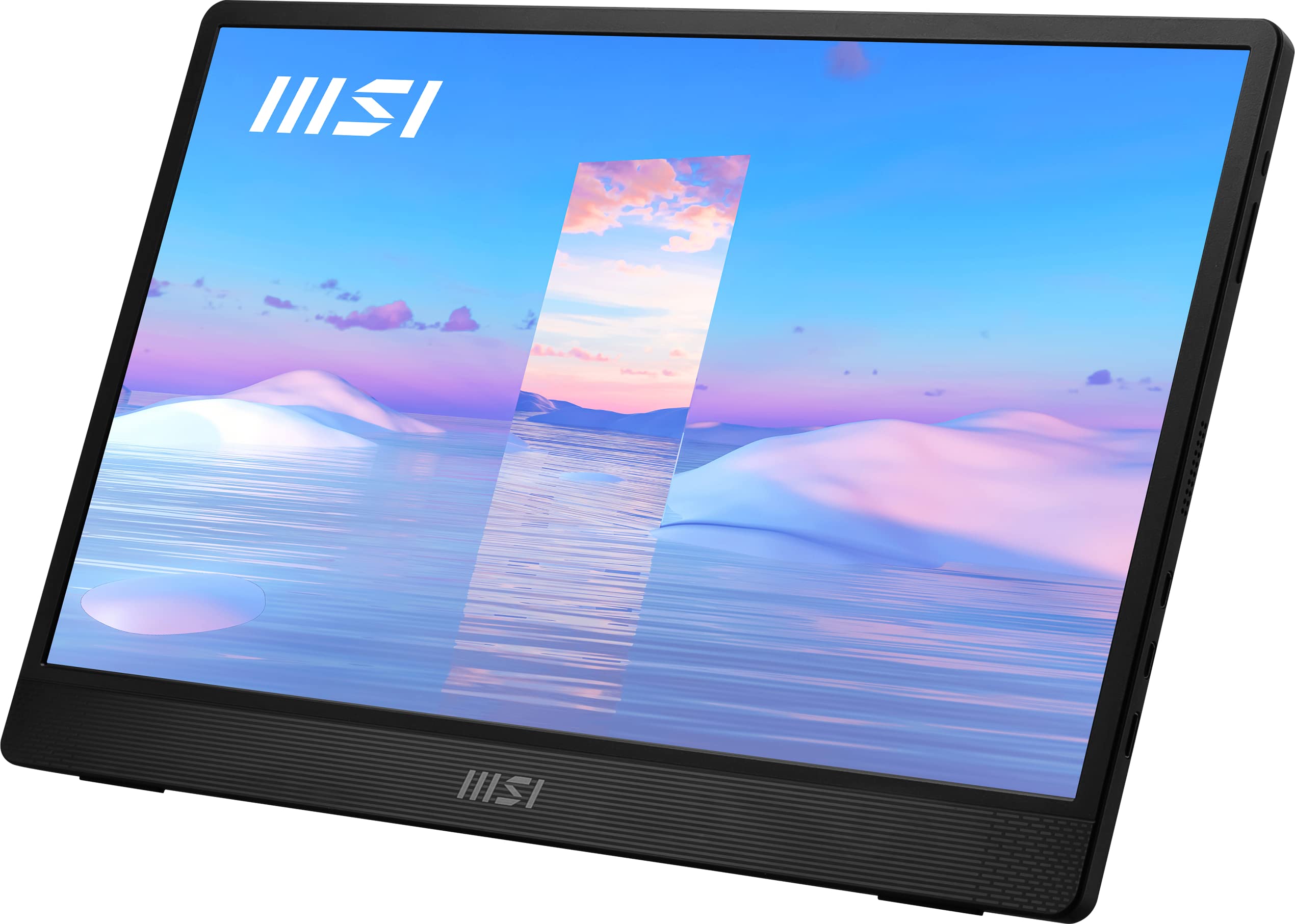 MSI PRO MP161DE portabler IPS Monitor 39,6 cm (15,6 Zoll), 60 Hz, FHD (1920x1080), Ultra Slim, USB Typ C, Mini HDMI, schwarz
