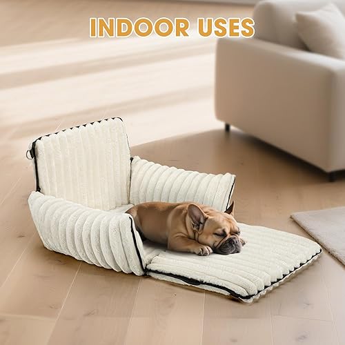 Miniatura 5 de MIXJOY Asiento de automóvil para perros 6 en 1 para perros pequeñosmedianos de hasta 25 libras, transportador multifuncional para perros con funda