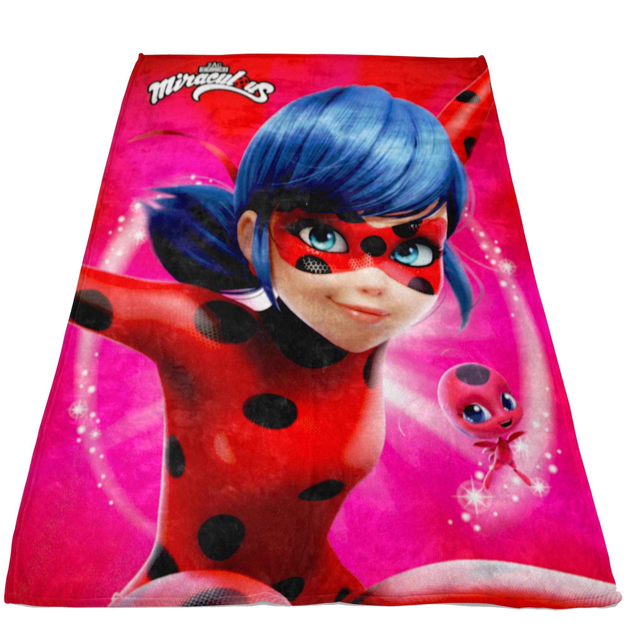 Buy BERONAGE Miraculous Ladybug Blanket Stars 130 cm x 170 cm Fleece