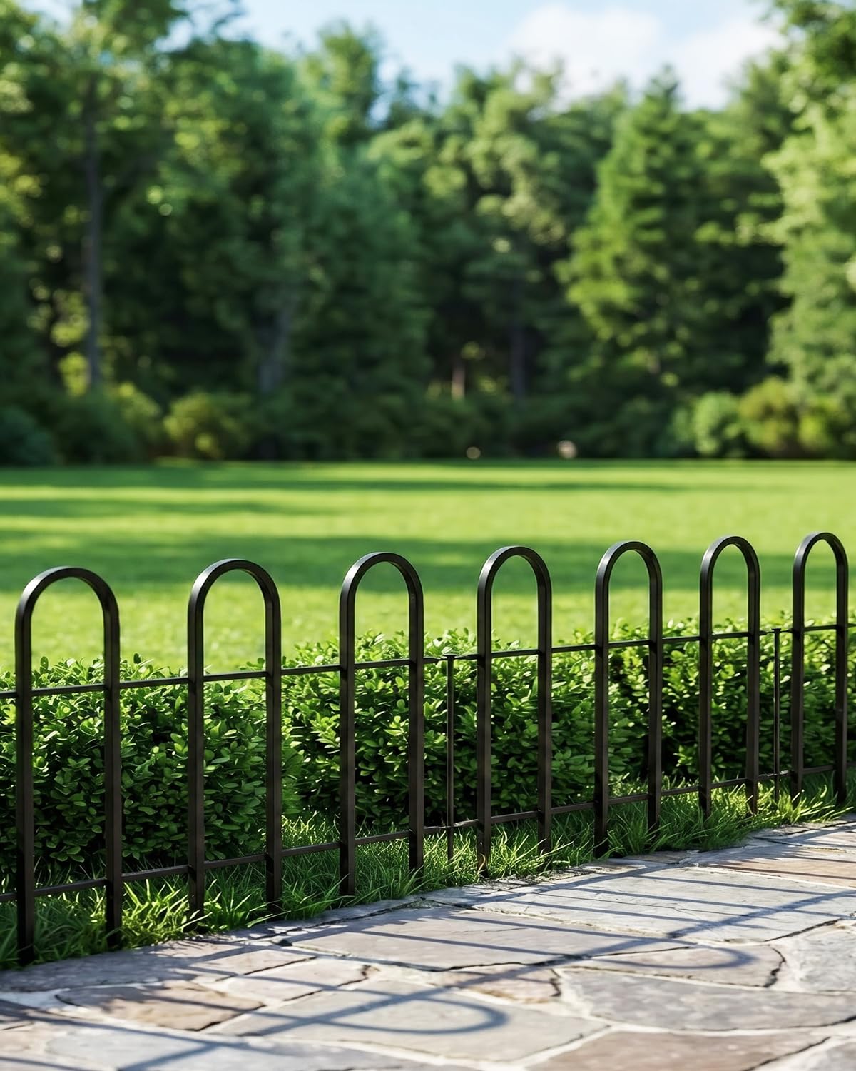 ARIFARO Decorative Metal Garden Fence Panels, 5-Pk, 46H x 56W cm Each — image 1