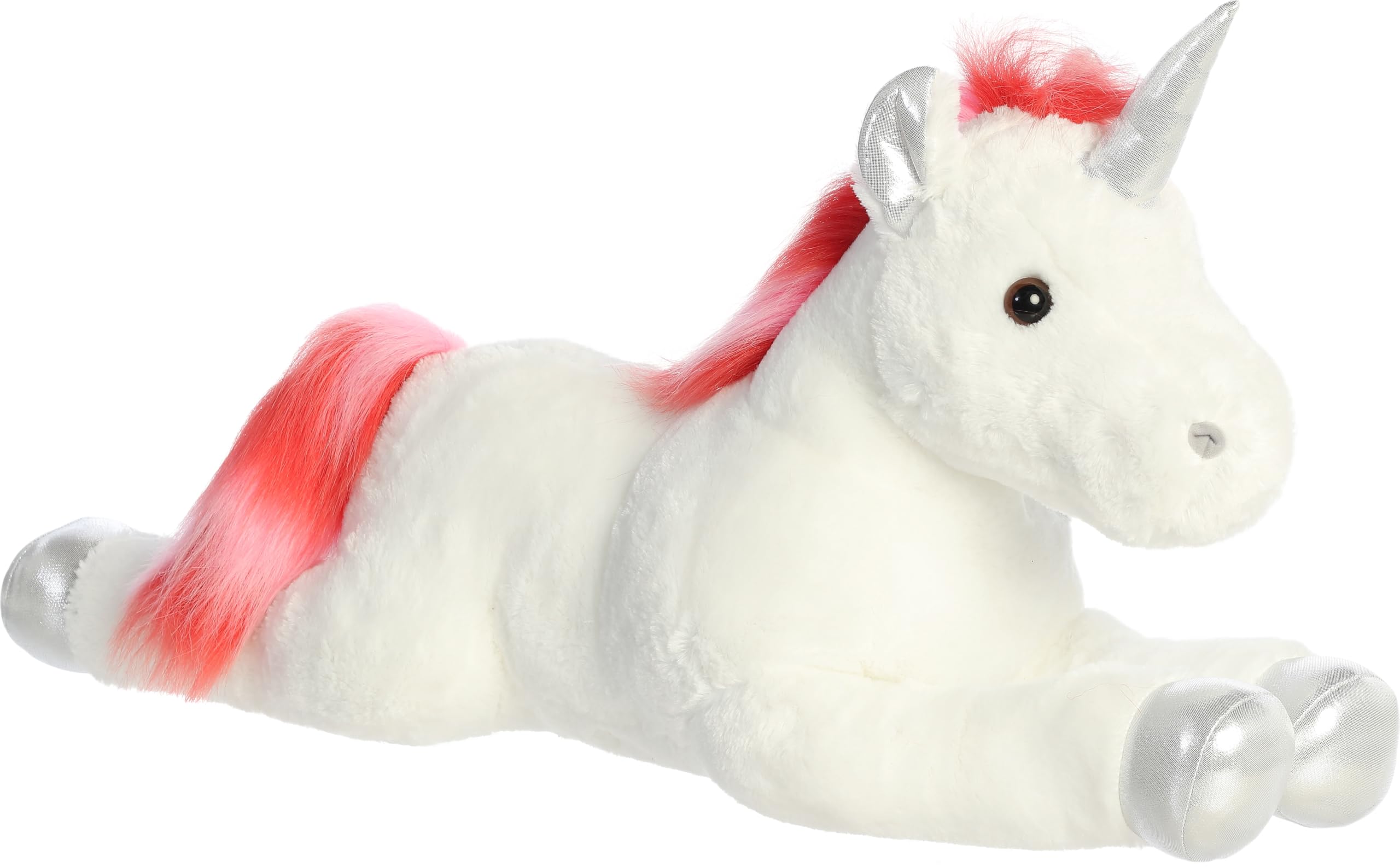 Aurora® Adorable Super Flopsie™ Velvet Swirls Unicorn™ Stuffed Animal  Playful Ease Timeless Companions White 27 Inches