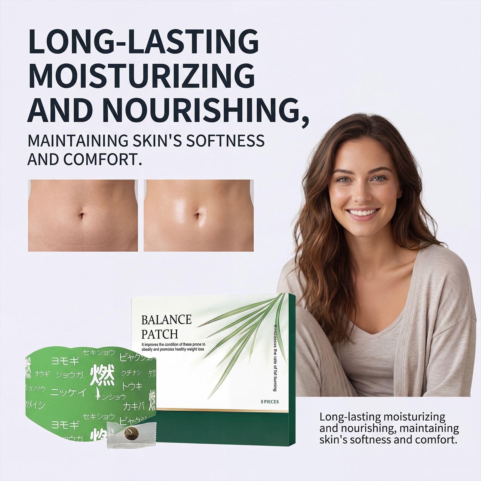 6PCS Balancing Herbal Patch, Hanpo Japanese Herbal Balance Patch, Designed to Relieve Menstrual Cramps, Help Reduce Bloating, Gentle and Non-irritating — Amazon image 2