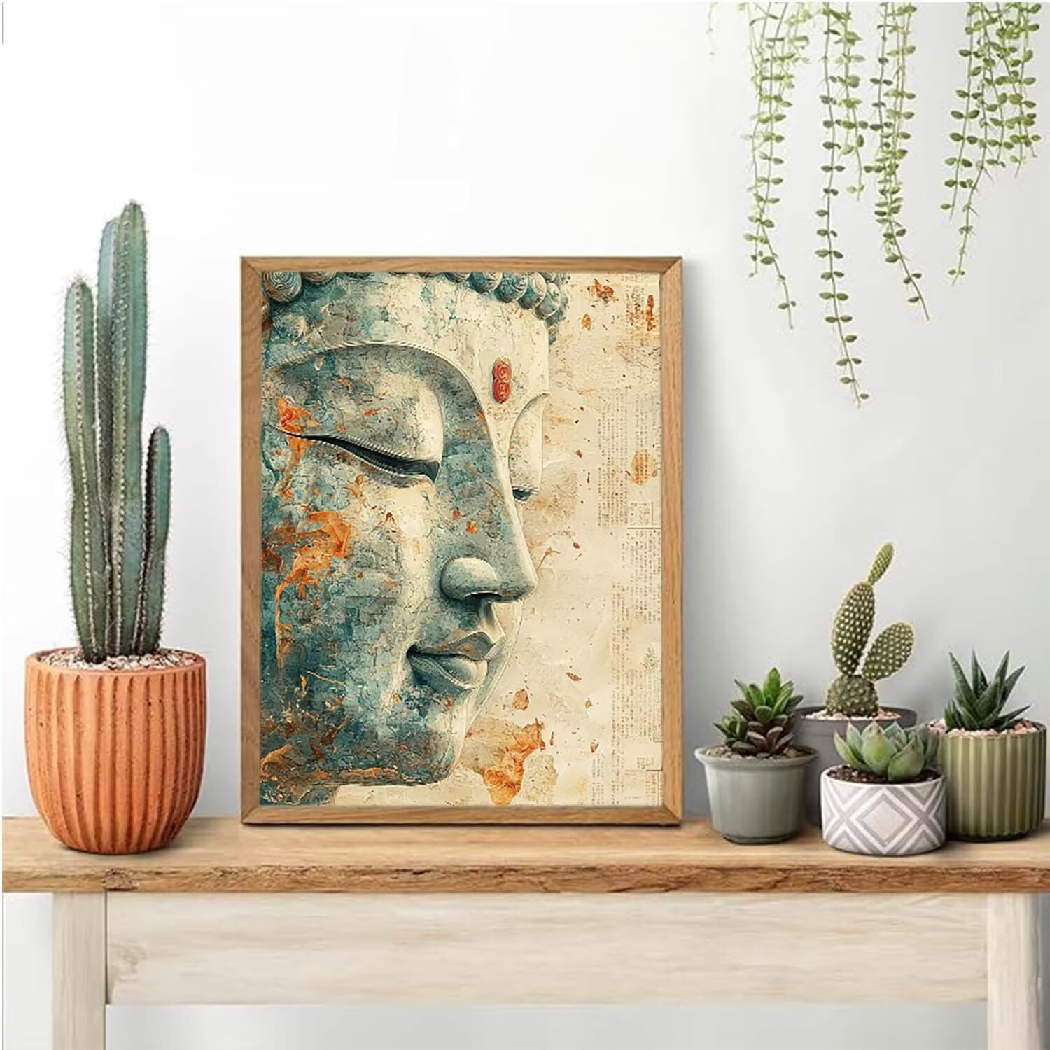 Peinture Numero Adulte Bouddha religieux toile Peinture Par Numero DIY Adulte, Débutants Kit Acrylique, Adultes Créatifs Art, Activité Manuelle, pour Décoration Murale 80x100 cm (Sans Cadre) Q-463