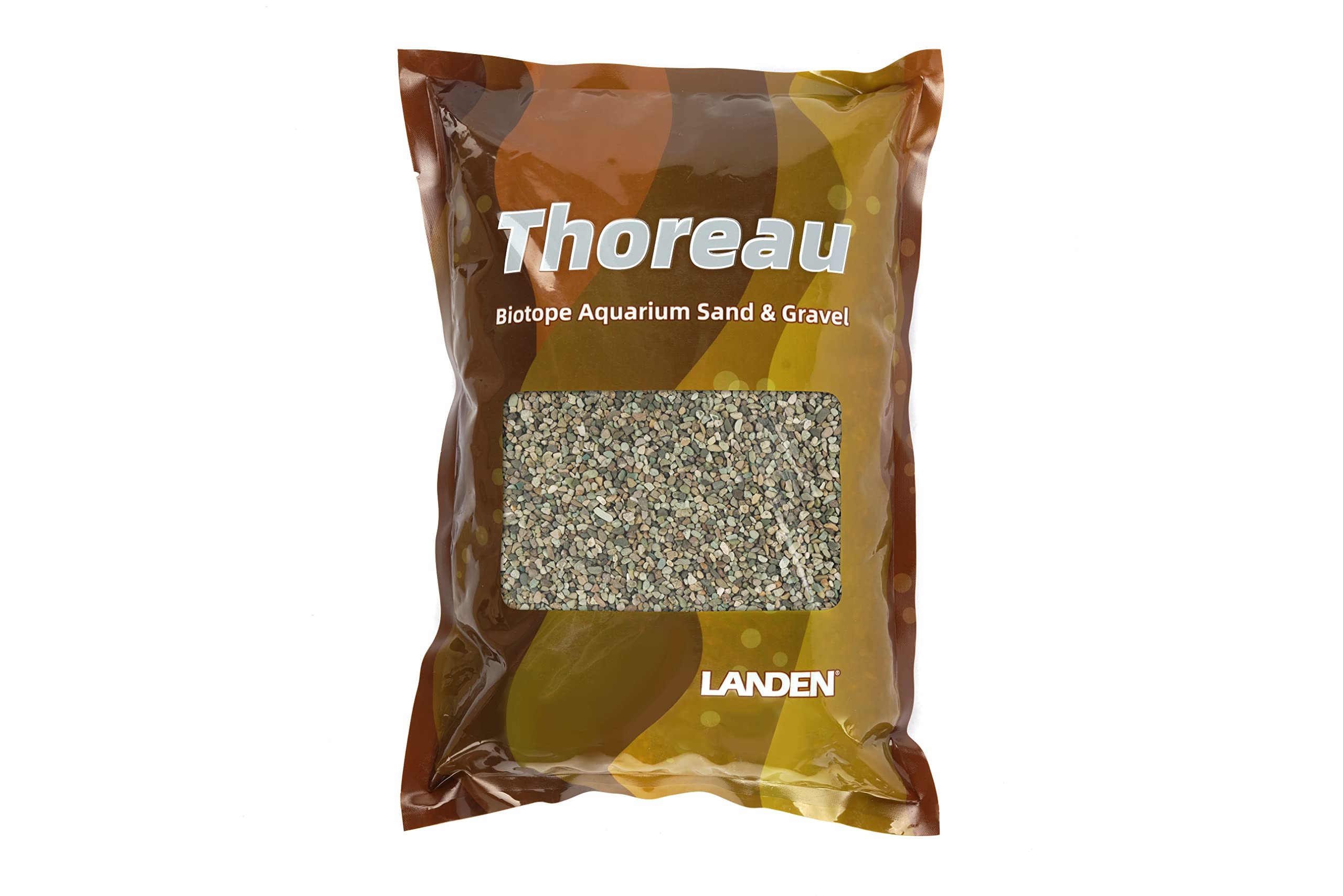 LandenThoreau Aquarium Sand for Aquascape 2L(7lbs), Fish Tank Gravel, Aquarium Natural Cosmetic Gravel, Fish Tank Decorative Sand, Coarse Sand for Plants, 2-3mm
