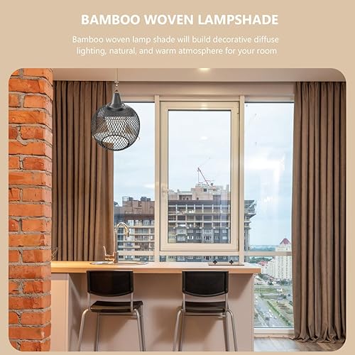 Miniatura 5 de 2 pantallas esféricas de metal negro, lámpara de techo moderna de hierro para dormitorio, sala de estar, comedor, fácil de instalar, iluminación