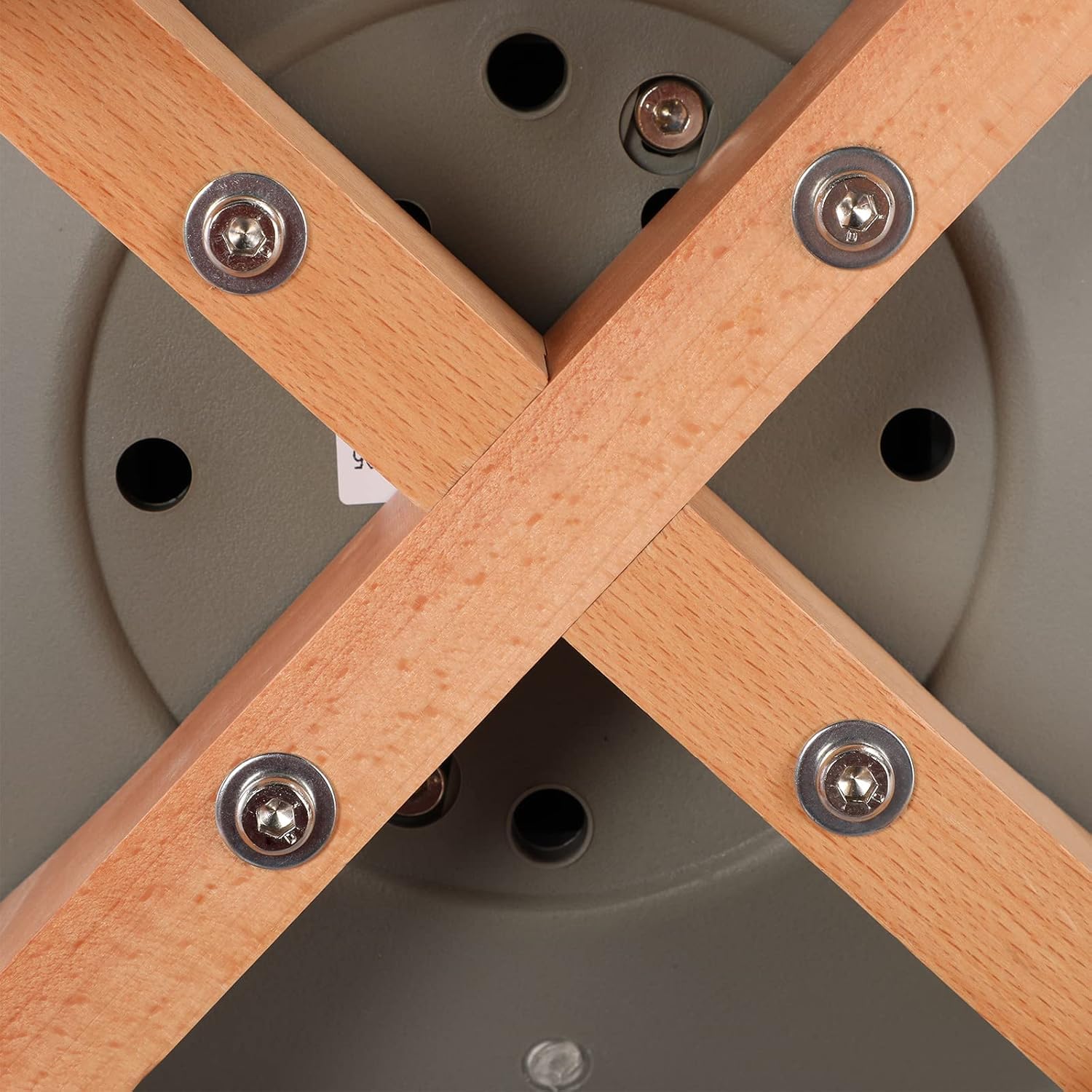 EGGREE Esstisch mit 2 Stühlen Essgruppe, Bartisch Set, Schreibtisch mit AC-Steckdosen und USB-Anschlüssen, 111cm Küchentisch mit 4 Ablagen für Wohnzimmer, Küche(Eichentisch+2 Grau Stühle)