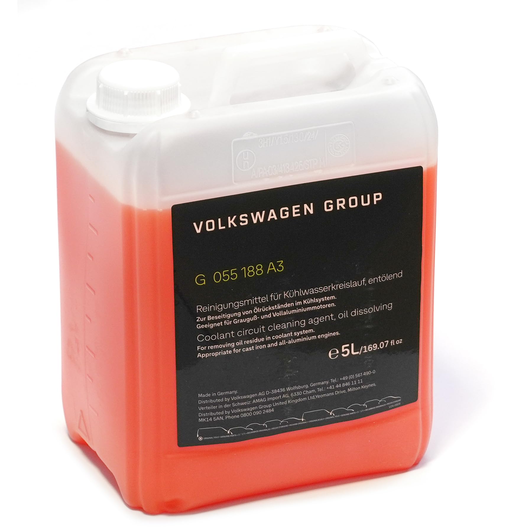 Volkswagen G055188A3 Reinigungsmittel für Kühlmittelkreislauf, entölend, 5 Liter