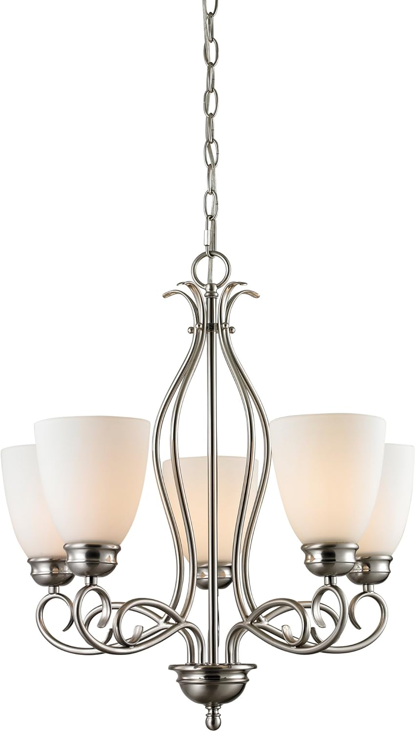 Cornerstone Lighting 1105CH/20 Chatham 5 Light Chandelier, Brushed