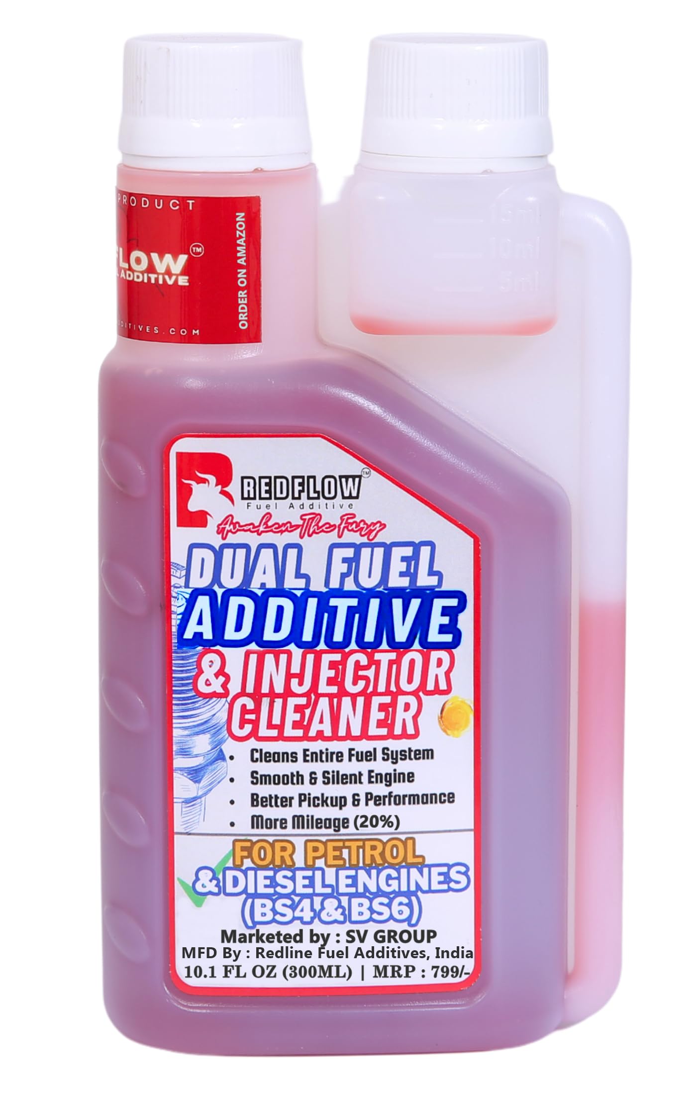 Red Flow Diesel & Petrol Additive | Injector Cleaner (300ML), Treats 60L Diesel & 150L Petrol, for All Cars, Bikes, Scooters. Keeps Engine Clean, Improves Engine Smoothness, Fuel Economy & Pickup. (B0D3QJZFBK) Amazon Price History, Amazon Price Tracker