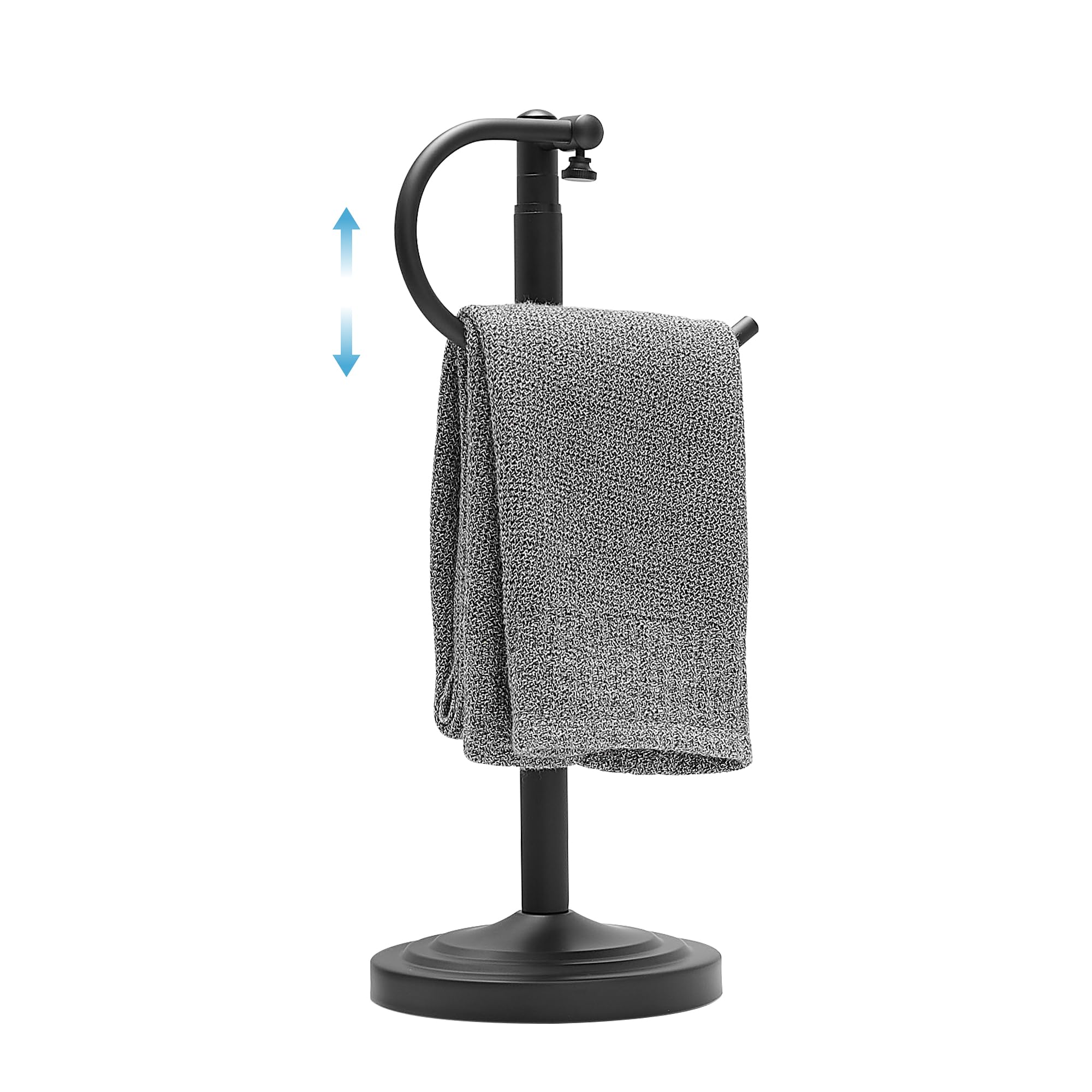 Toalleros de pie ajustables de acero inoxidable para encimeras de baño y cocina