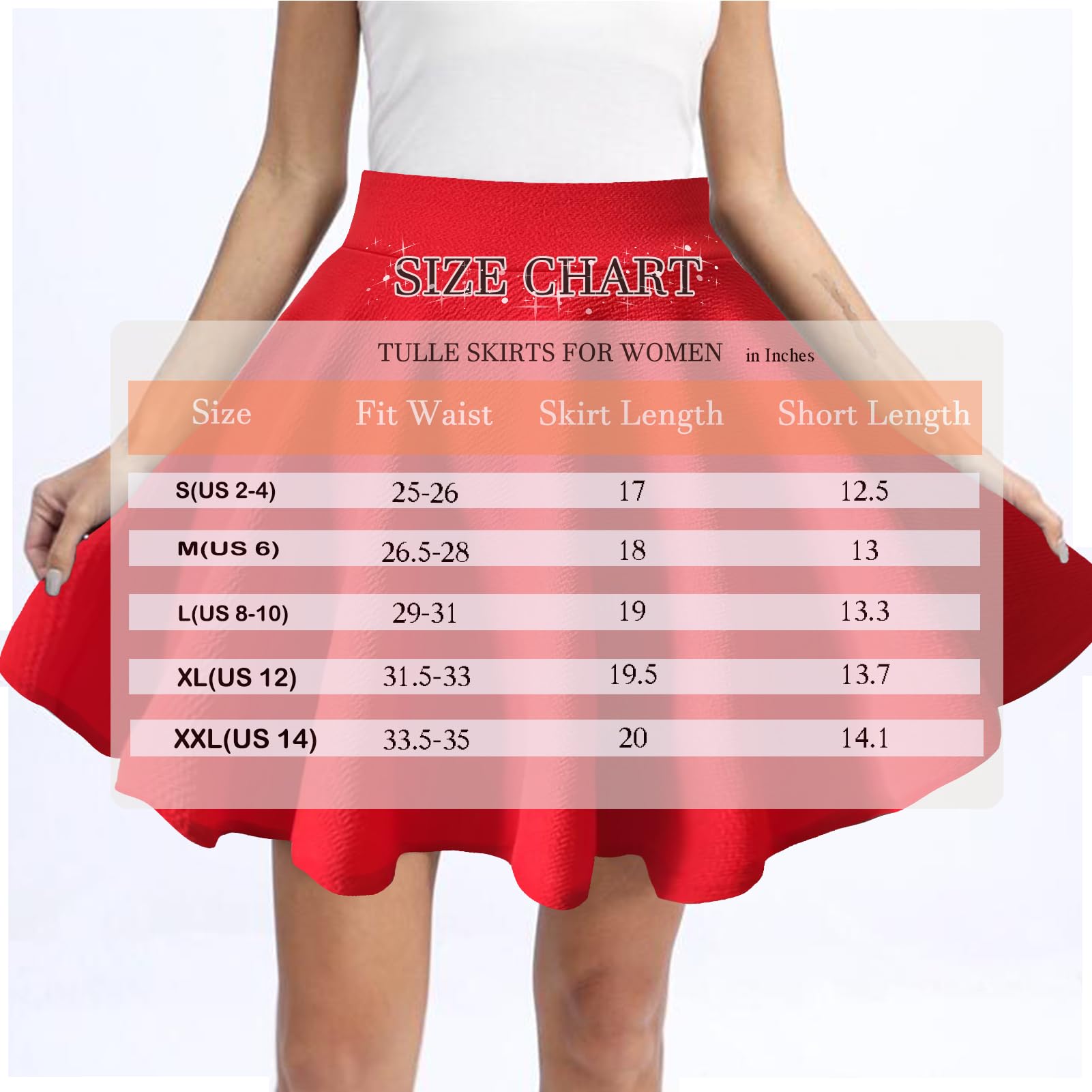 THHGPO Faldas básicas casuales para mujer, acampanadas, elásticas, acampanadas, para fiestas, con pantalones cortos