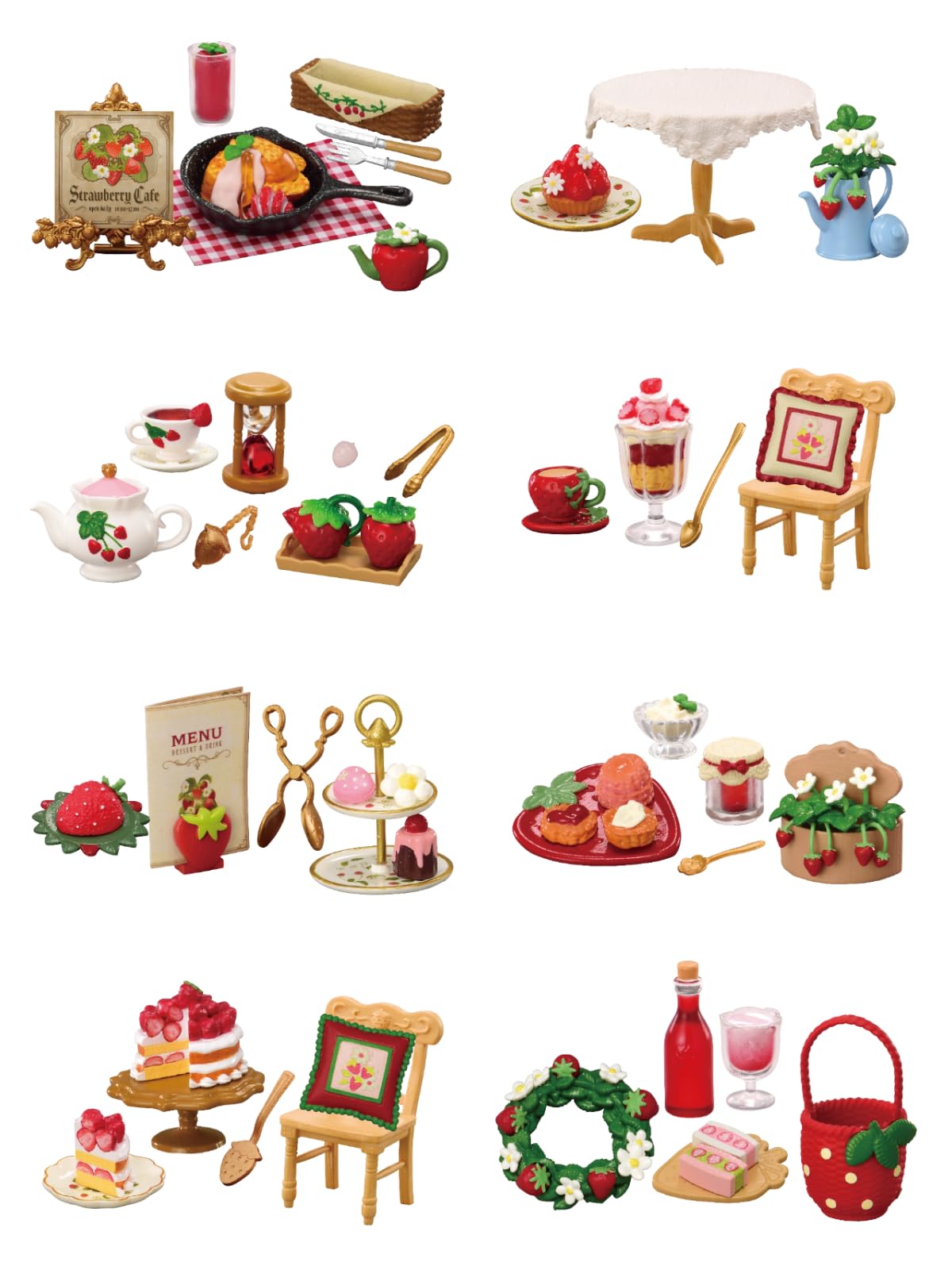 Amazon.com: Rement Petite Sample Series Country Strawberry Cafe, 1