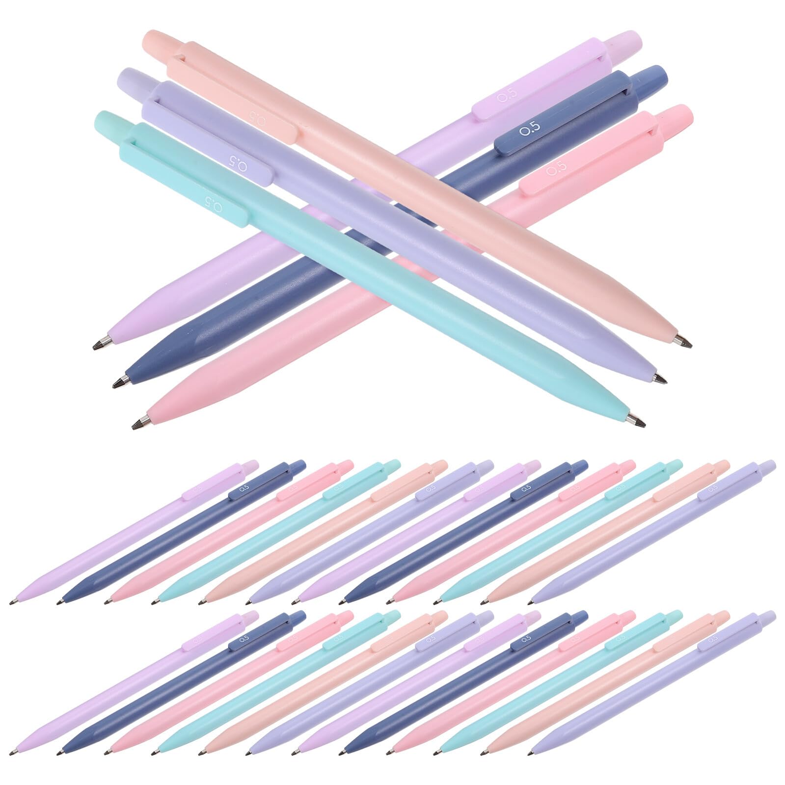 DOITOOL 90 Pezzi Matite Automatiche Colorate per Scrittura e Portamine Triangolari per Studenti e Ufficio Materiali Resistenti e Ricaricabili e Antirottura