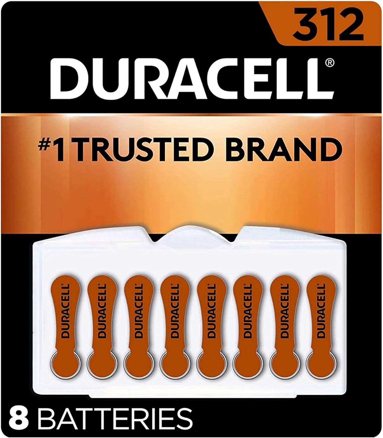 Duracell Hearing Aid Batteries Yellow Size 10, 24 Count Pack, 10A Size Hearing Aid Battery with Long-Lasting Power, Extra-Long EasyTab Install for Hearing Aid Devices : Health & Household