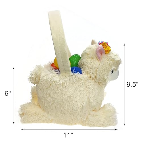 Miniatura 9 de DearSun Cesta de dinosaurio personalizada para caza de Pascua, bolsa de dulce o truco, cesta de regalo de Halloween con nombre bordado (dinosaurio