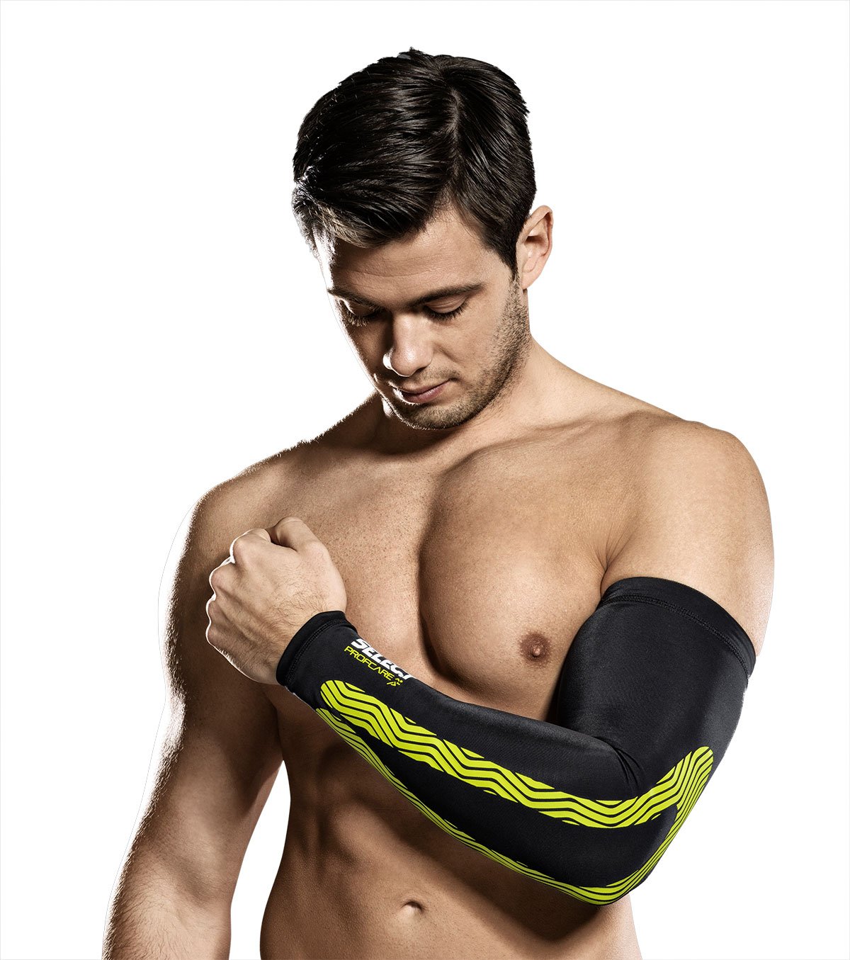 SELECTCompression Sleeve, Black/Yellow, Small