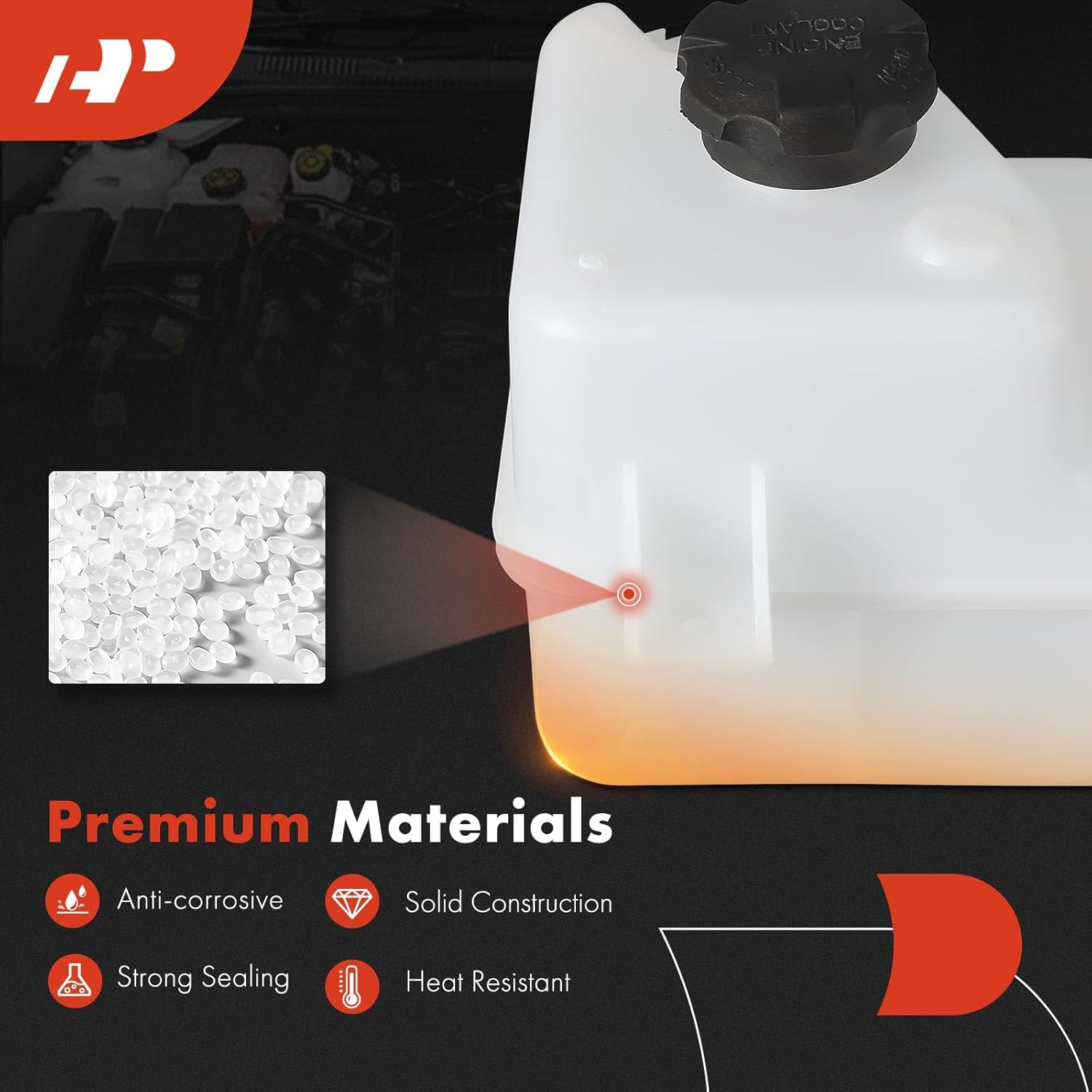 A-Premium Engine Coolant Overflow Recovery Reservoir Tank [with Cap] Compatible with Kia Sportage 2014-2016 & Hyundai Tucson 2014-2015