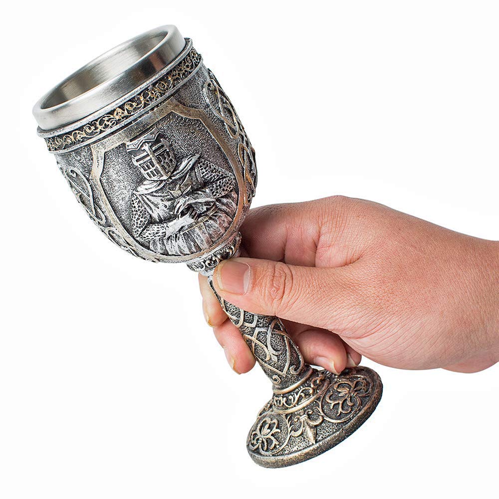 Buy HOWIN 2 Set of Knight Goblet, Knight Mug, Knights Templar Goblet