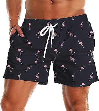 EZA Men's Thin Quick Dry Beach Shorts Casual Sports Short Pants Swim Trunks - View #14