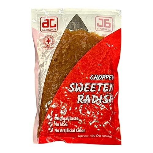 AquaNation Best Chopped Preserved Pickled Sweet Radish 16 oz (454