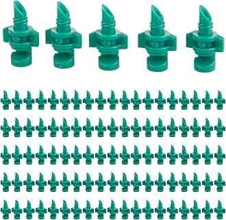 100PCS 180 Degree Misting Nozzle Irrigation, Sprinklers Sprayer for Garden Irrigation System, Micro Sprayer Refraction Automizing Drippers