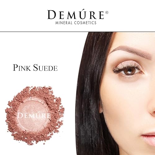 Miniatura 4 de Maquillaje mineral (ante rosa) sombra de ojos, sombra de ojos brillante, polvo suelto, sombra de ojos con purpurina, maquillaje orgánico, maquillaje