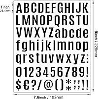 Vista 2 de 810 piezas de 10 hojas de calcomanías de vinilo para letras, calcomanías autoadhesivas para buzón, letreros, ventanas, puertas, automóviles