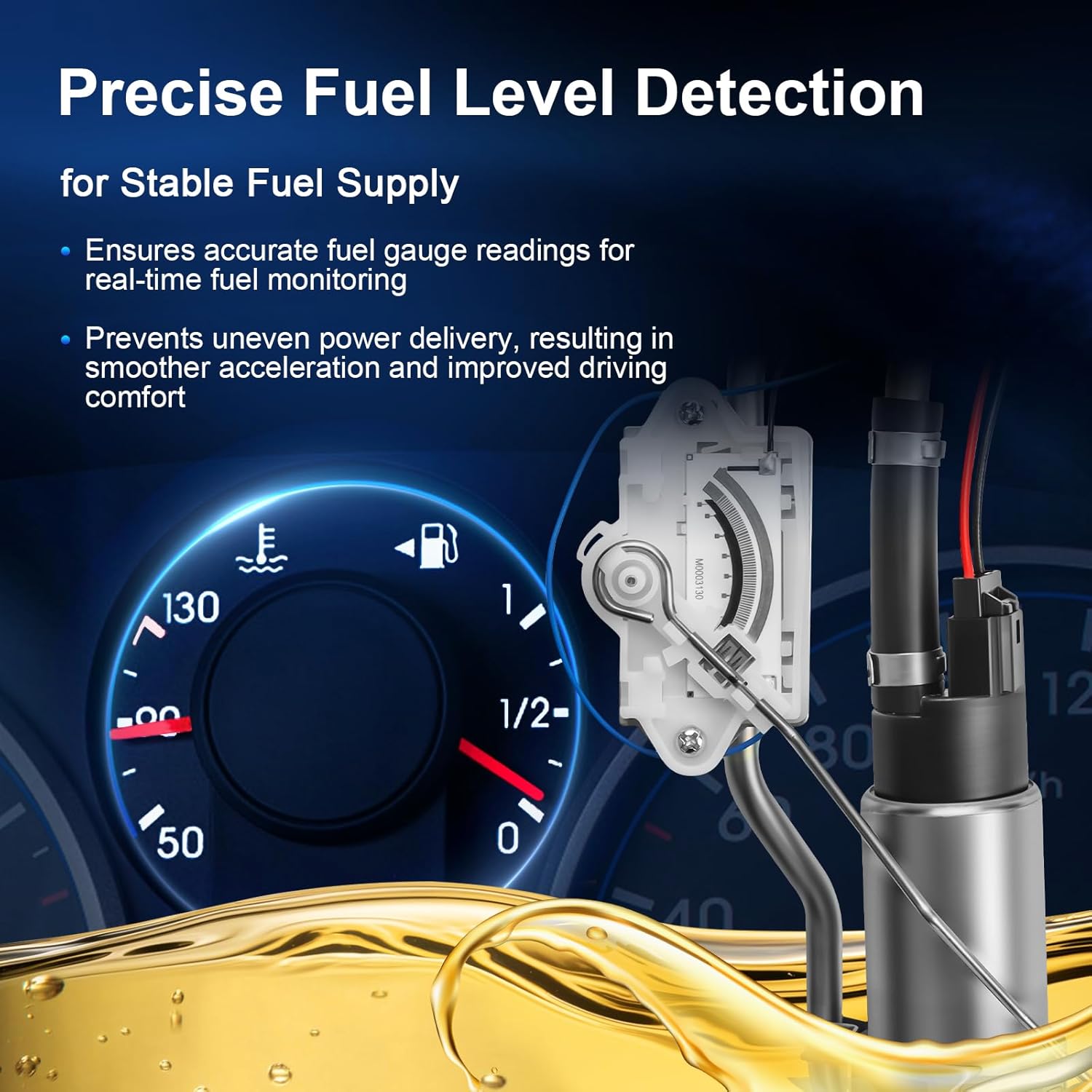 Electric Fuel Pump Assembly Compatible with 1989 1990 1991 1992 1993 1994 1995 1996 1997 Ford Ranger, 1994-1997 Mazda B2300 B3000 B4000 (2.3L 2.9L 3.0L 4.0L), Replaces E2078S 67010 P74528S E9TZ9H307B