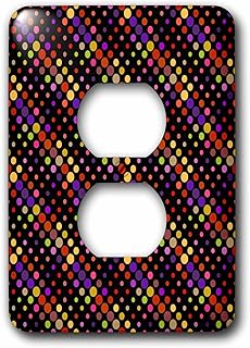 3dRose Multicolored seamless geometrical dot pattern... - Light Switch Covers (lsp-377776-6)