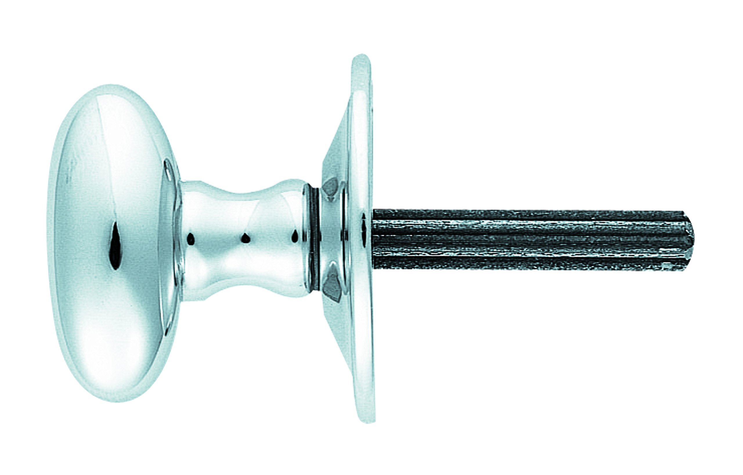City Deco Centre Oval Thumb Turn-Accessories - Polished Chrome