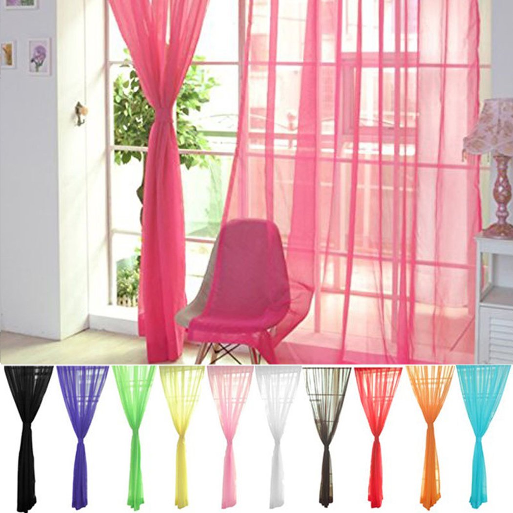Multi Colored Sheer Curtains Curtains & Drapes