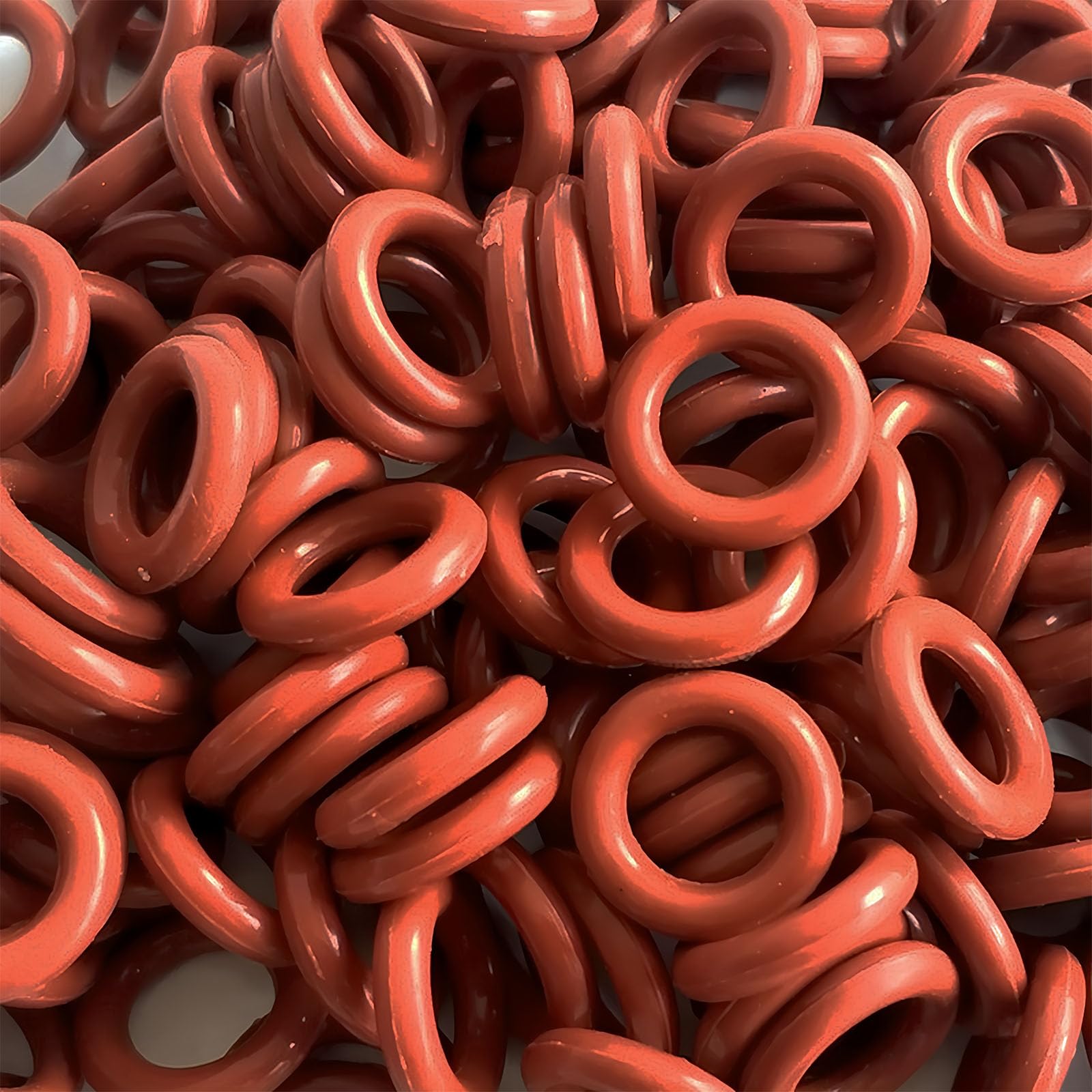 MACHSWON 30 Pcs Silicone O-Rings Gasket Rings Seal Grommets Gasket 34mm OD 29.2mm ID 2.4mm Width Silicone Washer Round Sealing Ring Red - Image 3