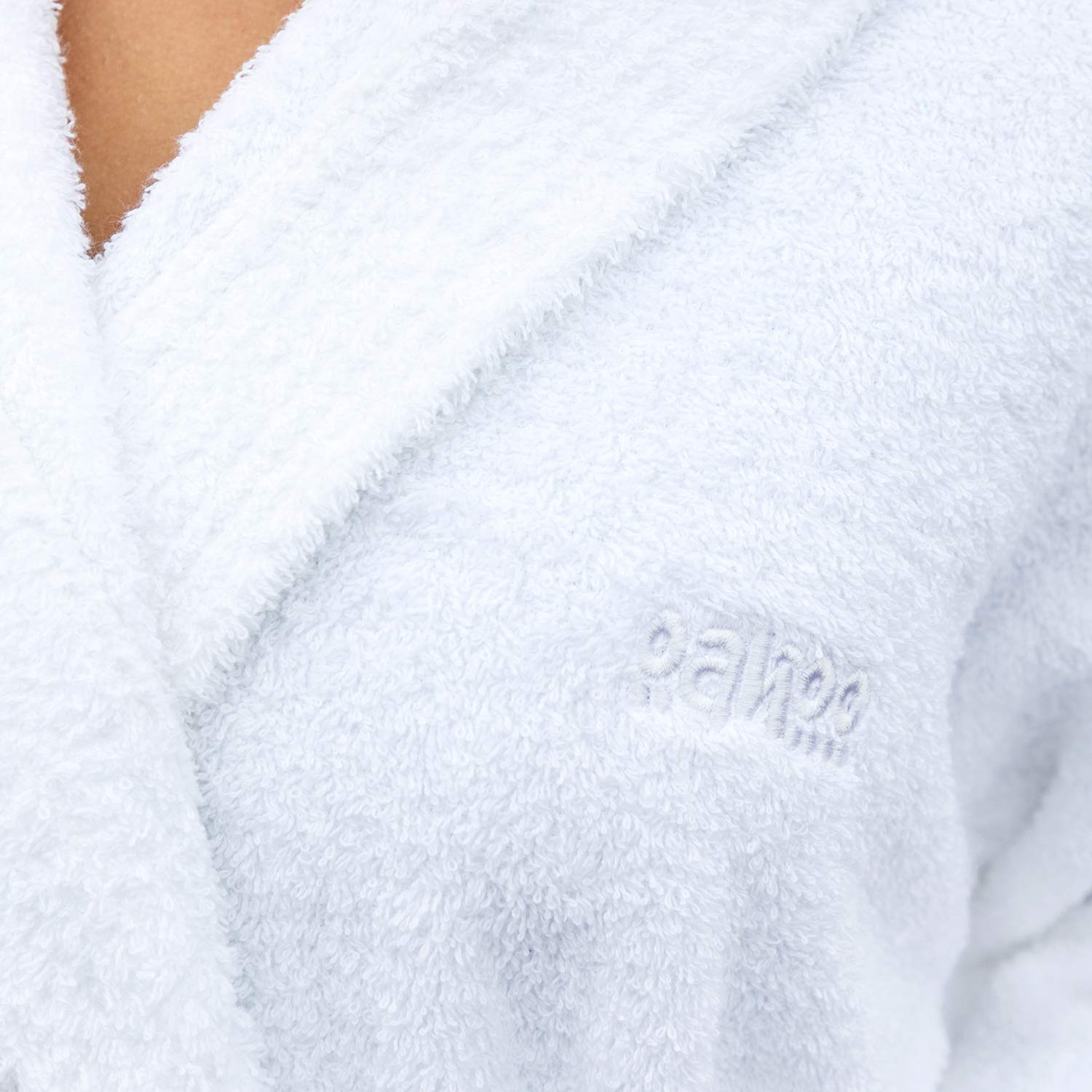 OAHOO Damen und Herren Frottee Bademantel mit Kapuze (1 Stück) Extra-langer Schnitt