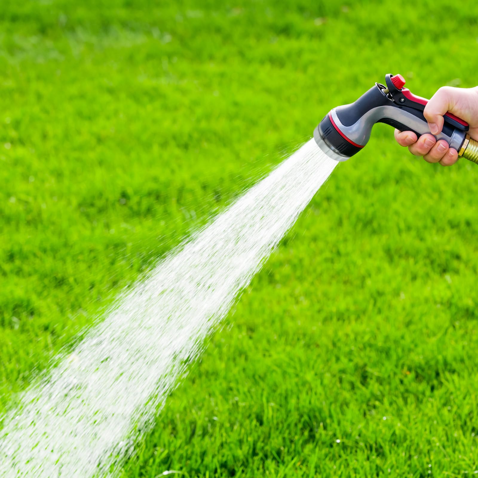 Ugello per acqua ad alta pressione con 1000 piccoli fori, attacco per tubo in lega di alluminio resistente da 2,5 cm, per irrigazione da giardino, serra, vivaio e patio (1 pezzo, argento)