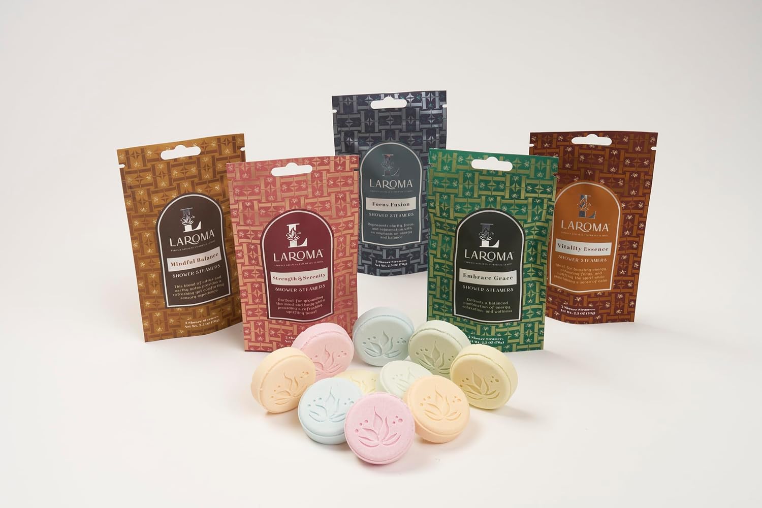 Laroma Shower Steamers, Hand-Crafted in The USA, 5 Pack Combo, 10 Steamers in 5 Unique Scents - Image 9