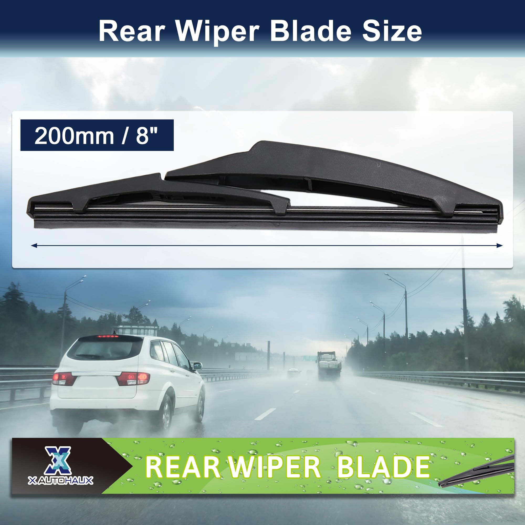 Amazon.com: X AUTOHAUX Rear Windshield Wiper Blade 200mm 8 Inch