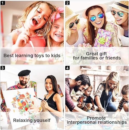 Miniatura 7 de QUITEDEW Pintura por números para adultos, kit de pintura de la torre Elizabeth por números, pintura de paisaje de calle urbana por números,