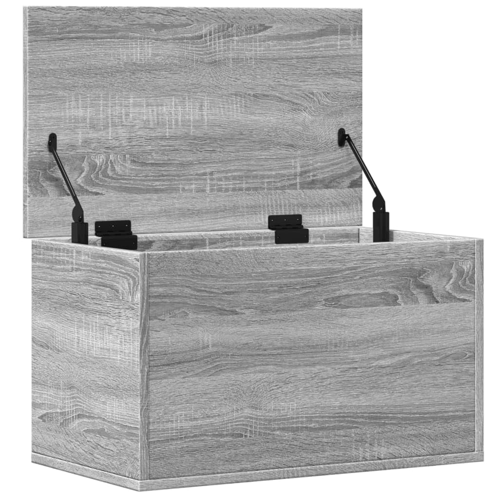 vidaXL Skrzynia, szary dąb sonoma, 60x35x35, materiał drewnopochodny