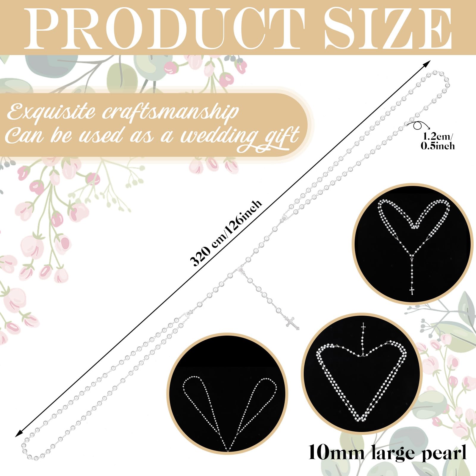Cuerda de lazo blanca para boda, hermosa cuerda decorativa de oro blanco, cordón tradicional de lazo, lazo de boda para ceremonia, lazo tradicional para Boda para Los Novios, regalo de novia