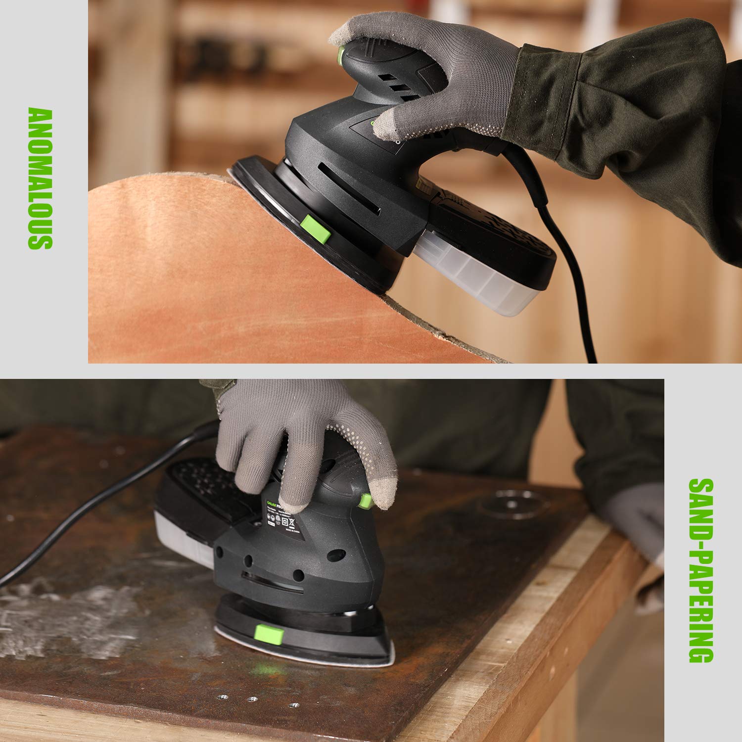 GALAX PRO Electric Orbital Sander,12000 OPM Detail Sander with 10