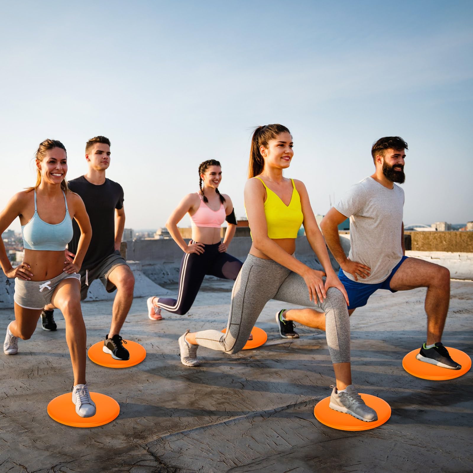 Wettarn 24 discos deslizantes para entrenamiento abdominal, discos deslizantes de doble cara, deslizadores de entrenamiento de fitness, equipo de ejercicio para suelos de gimnasio, entrenamiento de