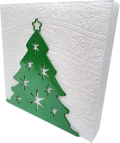 Miniatura 5 de Servilleteros para mesas diseño de árbol de Navidad para decoraciones de Navidad, servilleteros para cocina, granja, restaurante, decoración de